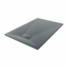 SMC Shower Tray Slate Stone Effect White Anthracite for Shower Enclosure