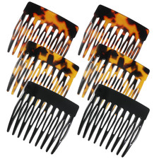 6 PCS French Hair Side Comb, Strong Hold Hairs Clips for Women Bu Decorative Hai