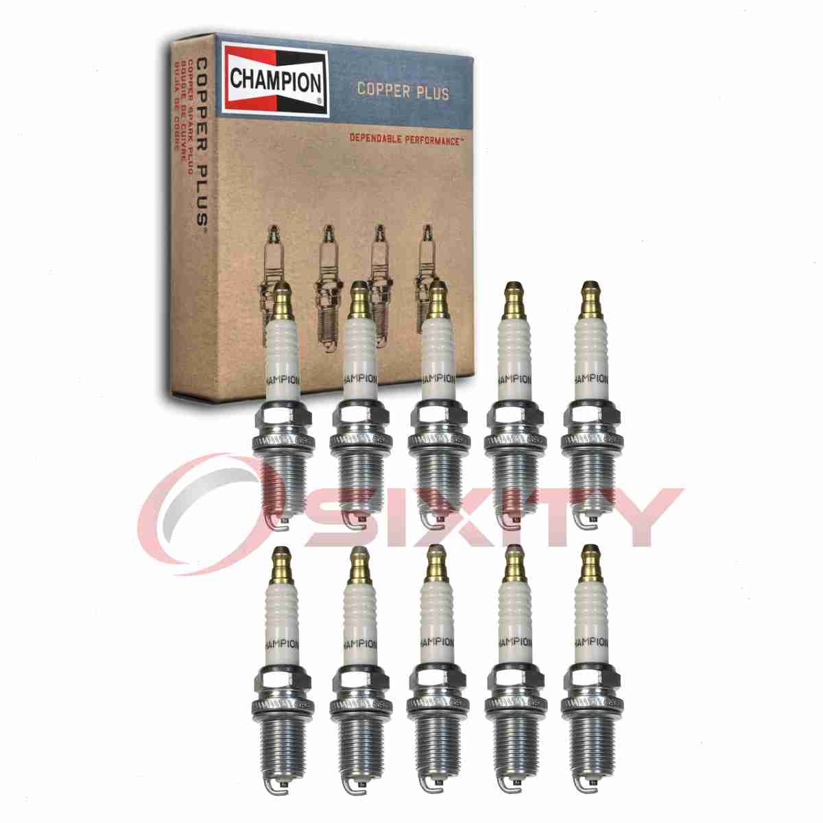 10 pc Champion Copper Plus 946 Spark Plugs for QC12YC 6962 692720 691043 kb