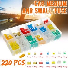 220 Pcs Car Blade Fuse Assortment Assorted Kit Blade Set Auto Truck Automotive