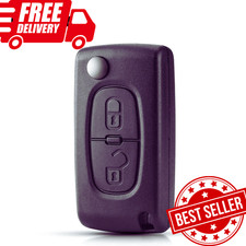 2 Button Replacement Flip Key Fob Case Shell Blade For PEUGEOT 207 307 308 407