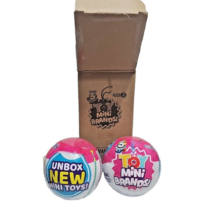 ZURU Toy Mini Brands Series 2 5 Surprise Balls Unopened New Toys Lot of 2 WOW
