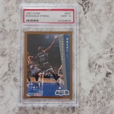 Fleer 1992-93 Shaquille O'Neal ROOKIE #401 PSA 9 Orlando Magic RC