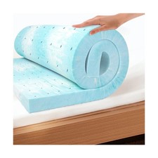 EGO Topper 2 Inch Twin Memory Foam Mattress Topper, Gel Foam Mattre... Fast Ship
