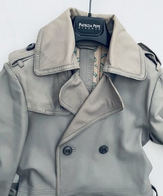 PATRIZIA PEPE Leder Trenchcoat | NEU