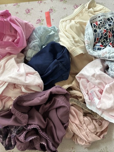 Vtg Panties CUTTER Lot 10 Pair Small Variety Warner Tommy Pink Brief ST
