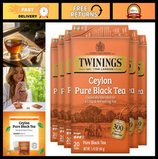 Ceylon Pure Black Tea Bags - 120 Individually Wrapped, Crisp  Refreshing, Hot/I