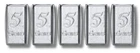 (5) - 5 GRAINS Silver Bars.999 Fine Pure Silver Bullion