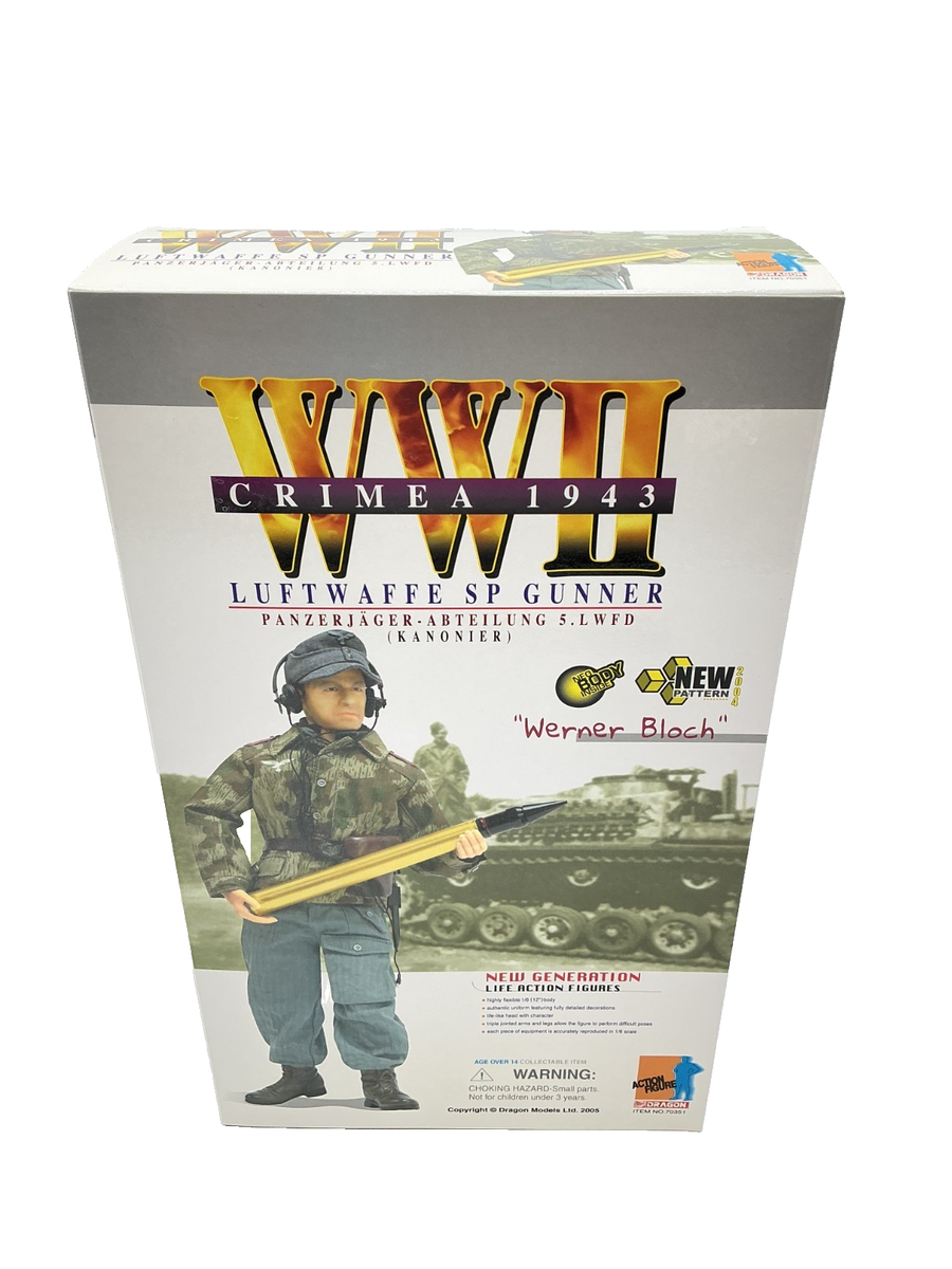 Dragon 1/6 WWII Luftwaffe Sp Gunner WERNER BLOCH Crimea 1943 No