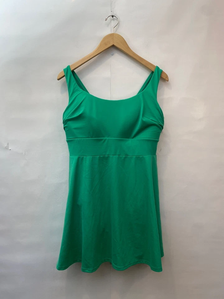 Vestido de baño Lane Bryant sin alambre cuello redondo verde esmeralda para mujer talla 12 Foto 2 de 4