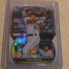 Topps 2023 Bowman Chrome Prospects Jase Bowen Refractor #BCP-146 /499 Pirates