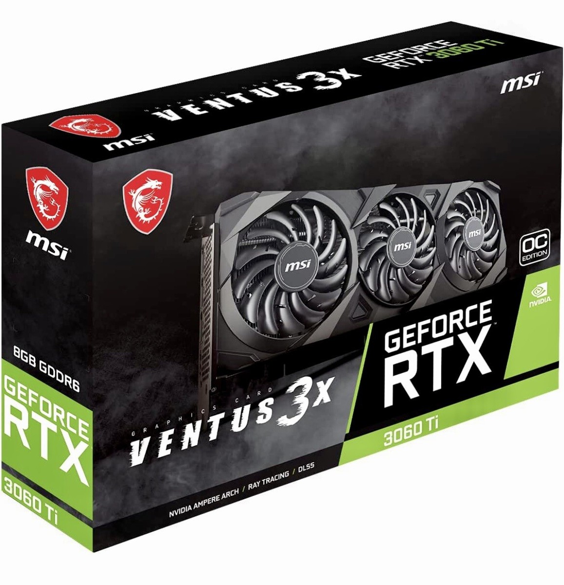 MSI Gaming GeForce RTX 3060 Ti LHR 8GB GDRR6 256-Bit HDMI/DP Torx 