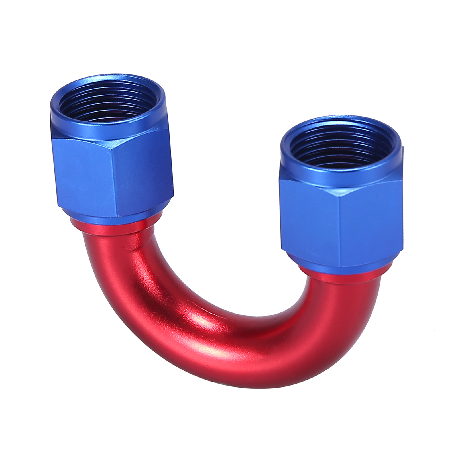 AN6 90 Degree Swivel Fitting – Aluminum Black Hose End For Fuel & Oil Lines