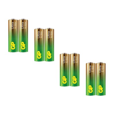 8 GP Ultra G-Tech Alkaline Batterien Aa LR6 Industrielle 1.5V Mignon Exp 2033