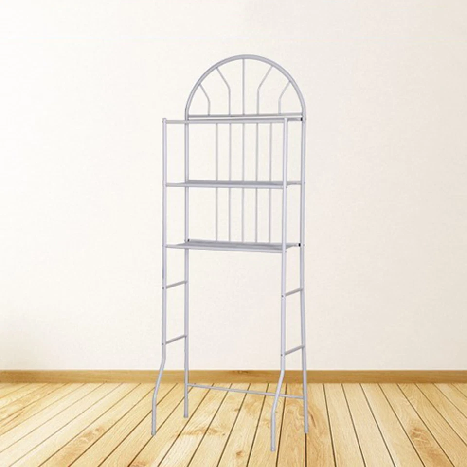 Estante organizador de almacenamiento sobre el inodoro estante baño ahorro de espacio 3 niveles Foto 2 de 4