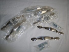 7 Amerock Retro Chrome Drawer / Cabnet Pulls 5.75"L x 5/8"W NOS
