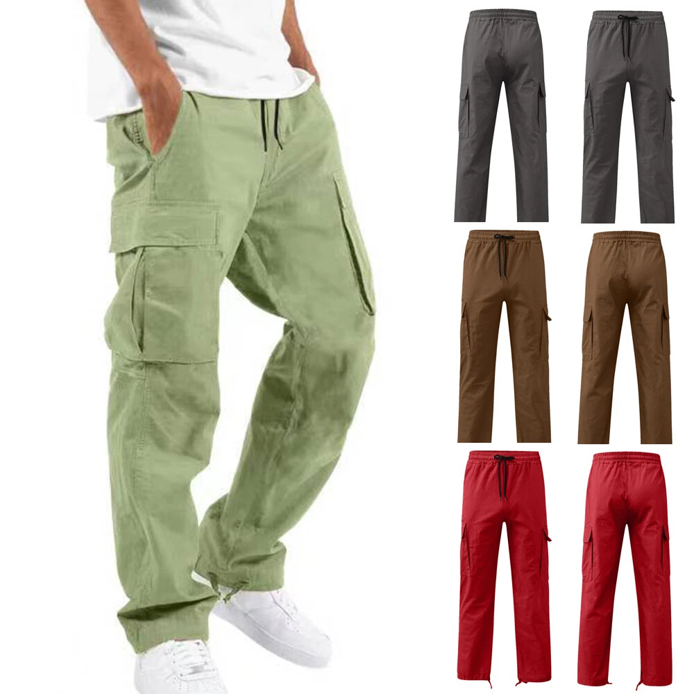 Men Pants Joggers Pants Sweatpants Loose Pockets Trousers Fashion Casual
Opens in a new window or ta