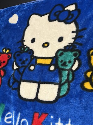 Rare Vintage Royal Blue Hello Kitty Grateful Dead Parody 37x55 | eBay