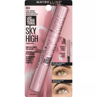 new Maybelline New York Lash Sensational Sky High Mascara #804 True Brown 7.2 ml