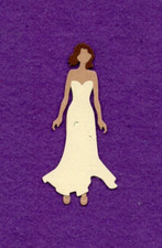 BRIDE  6 wedding die cuts scrapbook cards