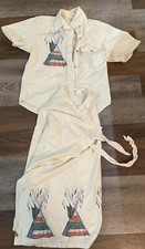 Native American Cotton Set. Not Perfect, Has Some Small Spots. Ivory Coast