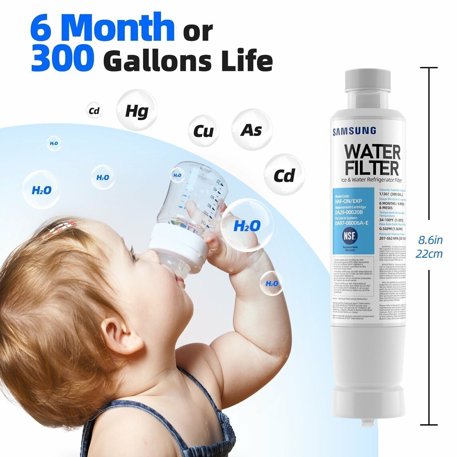 3 PACK Genuine Samsung DA2900020B HAFCIN/EXP Refrigerator Water Filter (New) eBay