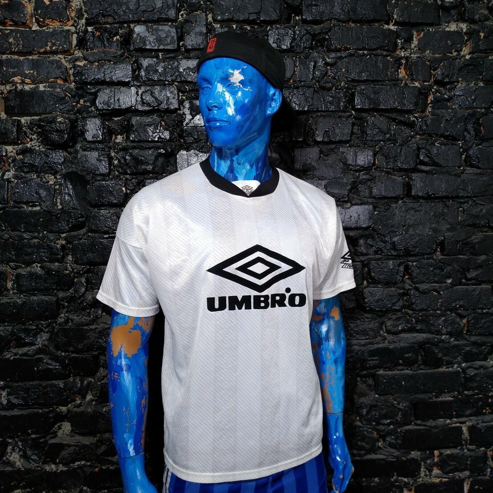 Umbro Pro Training Jersey White Black Big Polyester Mens Size M | eBay