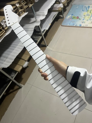 Stainless steel fret 22fret white maple DIY Electric guitar neck bone nut