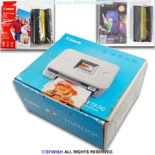 Canon SELPHY CP740 Compact Photo Printer PLUS 2X! 36 Photo Ink + 220 Photo Paper