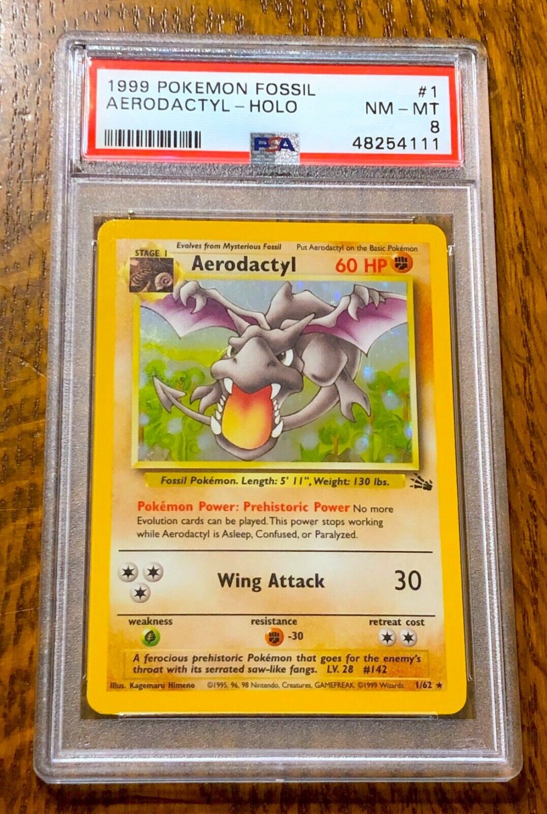 Aerodactyl-Holo 1999 Pokemon TCG Fossil #1/62 - 1999 - US