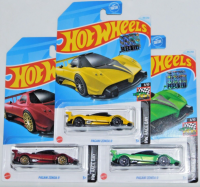 2024 HOT WHEELS RLC FACTORY SET RACE DAY SERIES PAGANI ZONDA R X3