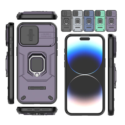 Rugged Ring Stand Case Cover For iPhone 14 Pro MaX 15 Samsung Galaxy A24 Xiaomi