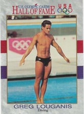 1991 Impel U.S. Olympicards Hall of Fame - Greg Louganis #50 (RC)