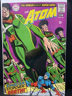 THE ATOM #38 1968 key silver age dc comic Mike Sekowsky art last issue