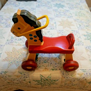 fisher price ride on horse vintage