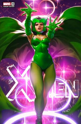 UNCANNY X-MEN #4 - DERRICK CHEW TRADE VARIANT SCARLET WITCH 2024