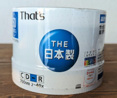 That's CD-R 700MB 2〜40x 50枚 Amazon.co.jp: 太陽誘電製 That's CD-Rデータ用 2-40倍速700MB