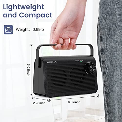 Tosima TV9000 Wireless Speaker for TV,Portable TV Speaker for Hard of