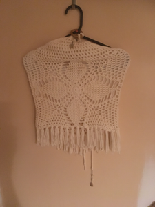 new look white crochet top