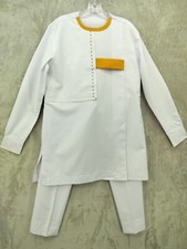 Mens Suit 2 Piece Outfit Dashiki African Long Sleeve Shirt and Trouser