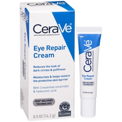 CeraVe Eye Repair Cream for Dark Circles, Wrinkles & Puffiness - 0.5 oz