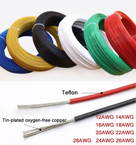 Câble Silicone Flexible 12AWG – 2 Mètres (1m Rouge + 1m Noir) Fil Étamé Cuivre Strandé Pour Modèles RC Et Jouets