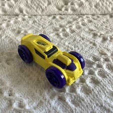 Hasbro Nerf Nitro Car Yellow -purple wheels matchbox size