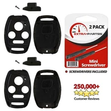 2 For  2011 2012 2013 Honda Civic EX Keyless Remote Key Fob Uncut Shell Case