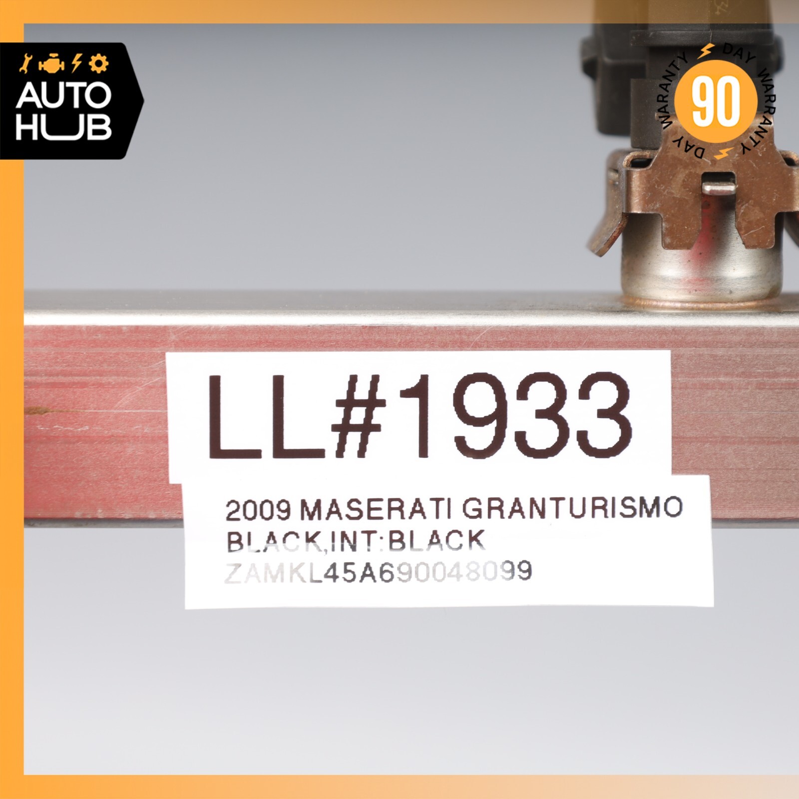 Maserati GranTurismo M145 Fuel Injection Rail Line w/ Injectors Left Side OEM