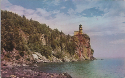 Split Rock Lighthouse North Lake Superior Minnesota MN c1960s Postcard 12571.4