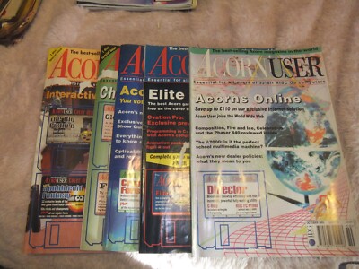 Acorn User Issues x5 von 1995 - Acorn Features und Reviews - Retro Computing