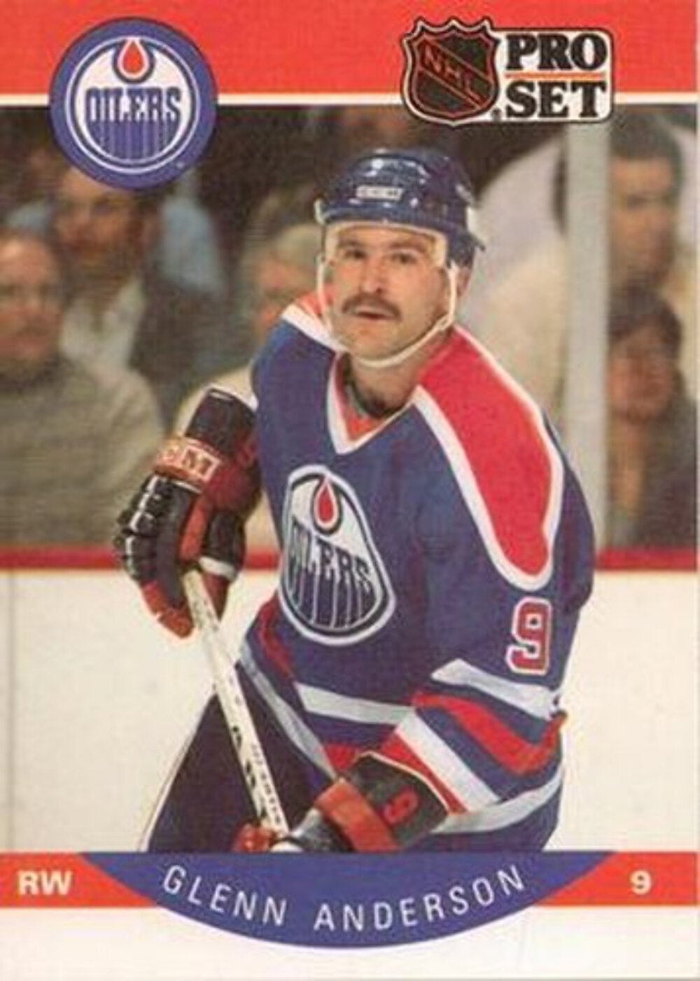 #81 Glenn Anderson - Edmonton Oilers - 1990-91 Pro Set Hockey