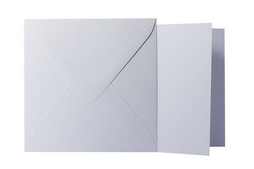 50 Blaue Briefumschläge, 15.5 X 15.5 Cm, Feuchtklebender Verschluss, Grammatur 120 G/m² – Made In Germany