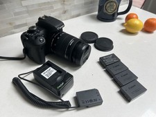 Canon EOS T6i DSLR Camera 18-55mm Lens 3 Batteries Charger Shutter Count 1709!